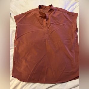 Figs Rafaela oversized top, mauve pink